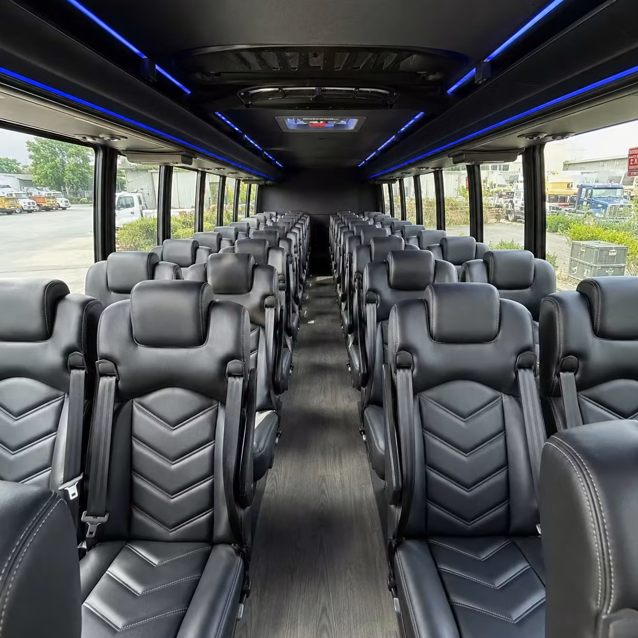 28 passenger minibus inside