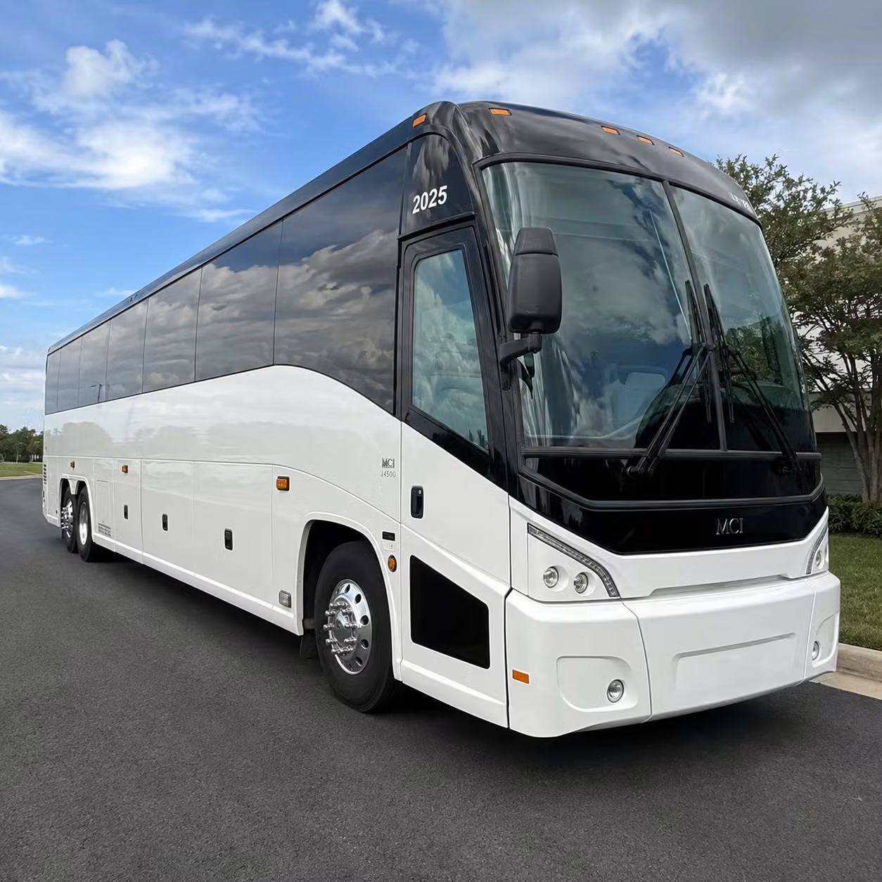 hayward charter bus rental exterior